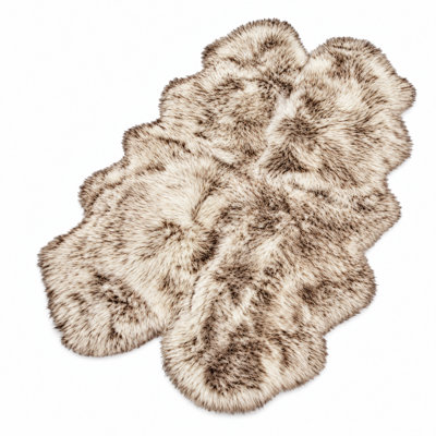 Tapis chocolat en peau de mouton Chatterton