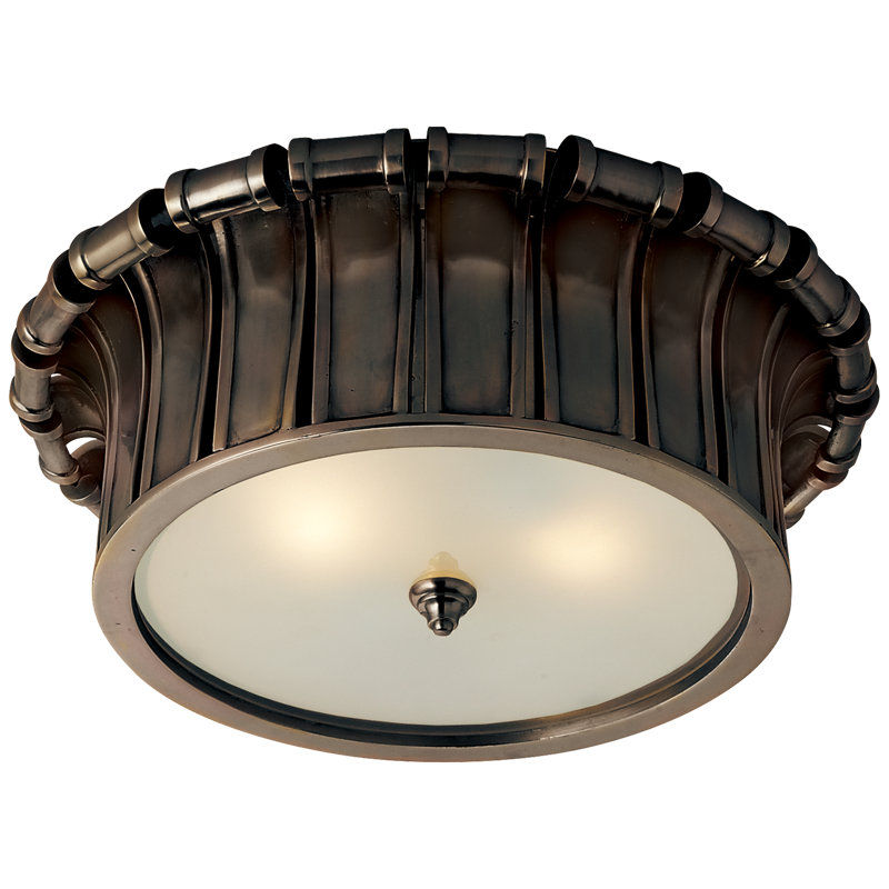 Alexa Hampton Vivien Flush Mount, Gun Metal