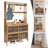 Rectangular Shoe Storage Cabinet With 8 Hooks Transparent Door