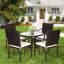 Chaise de patio empilable avec coussin