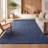 Pata Hand Woven Chunky Jute Navy Rug-670089060