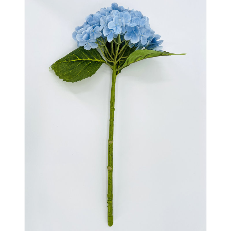 Real Touch Large Hydrangea 1 Stem, Light Blue
