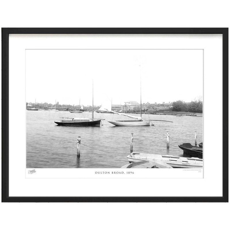 Oulton Broad, 1896 by Francis Frith - Single Picture Frame Print, 40cm H x 50cm W x 2.3cm D