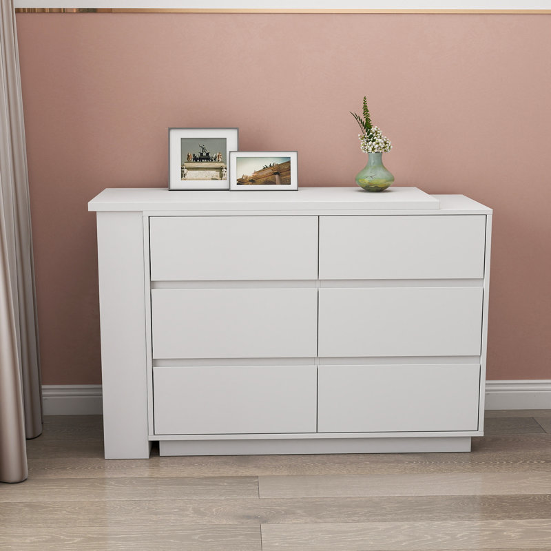 Storify L-Shaped Computer Desk with Drawers & 3-Tier Shelf