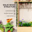 Outsunny Garden Planter with Trellis, Natural-1897594208