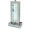 Lampe colonne moderne en verre unique avec abat-jour rectangulaire, lueur ambiante et éclairage DEL chromé pour un éclairage élégant-1869025932-1869025934