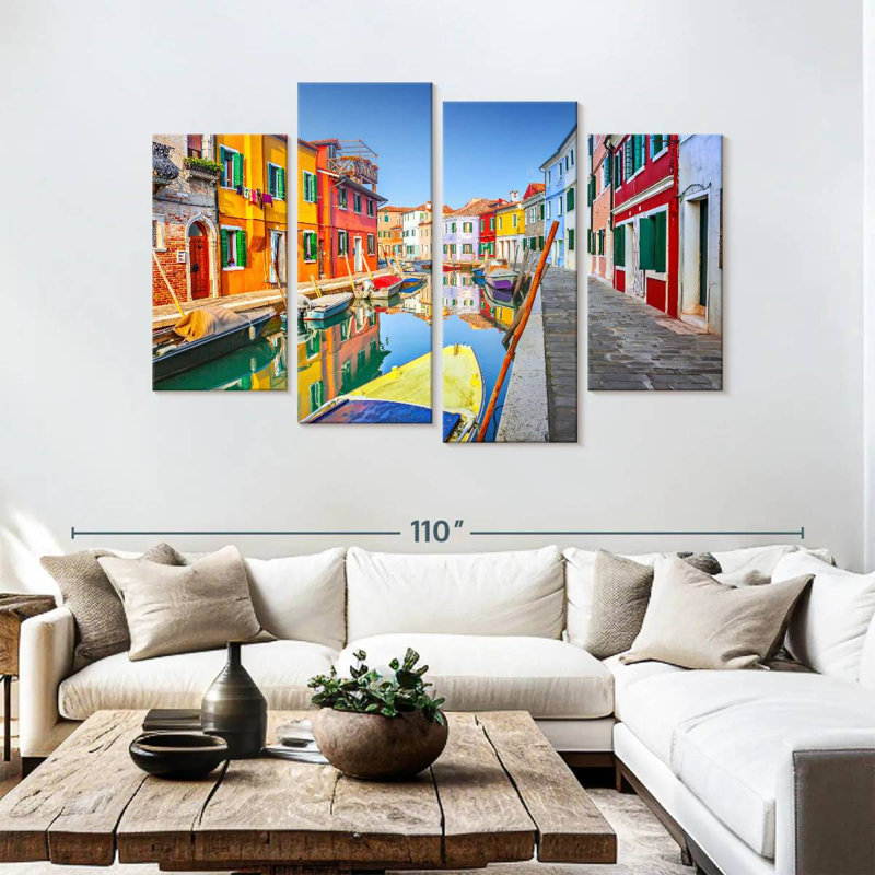 Lilie Trieste Side Canal, 54'' H x 84'' W