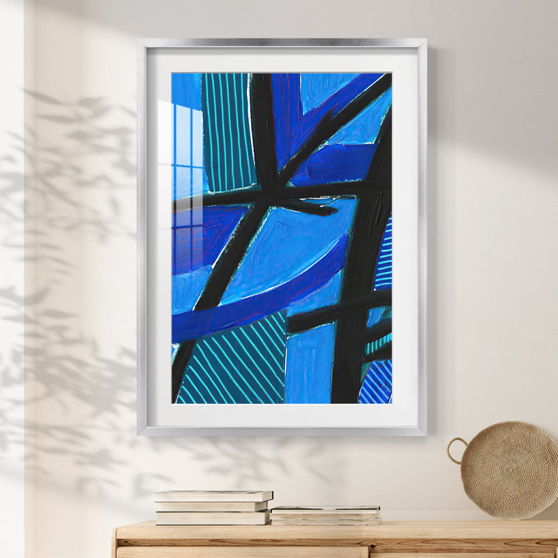 InvolvedBluesII-Framed Print, 28.5" H x 20.5" W, Silver