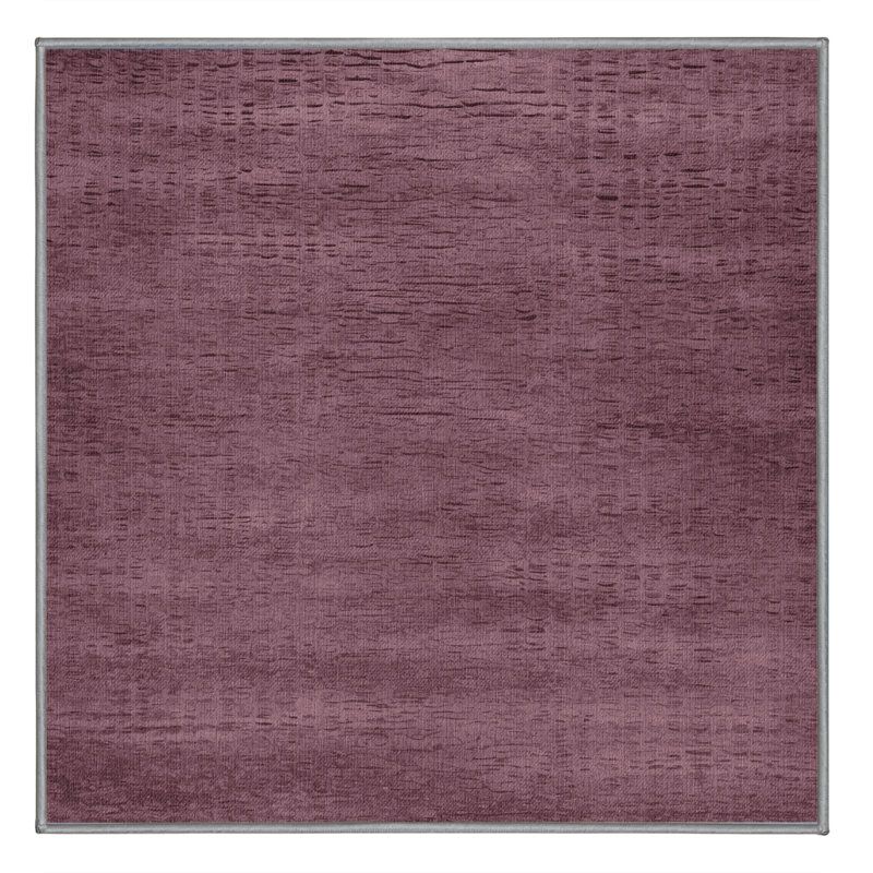 Tapis abstrait lavable à la machine, Carré 5 pi
