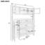 Armoire à chaussures multifonctionnelle avec tablette de rangement et 6 tiroirs rabattables, grand arbre d'entrée moderne