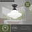Mandy Glass Semi Flush Mount-27894515-27894516