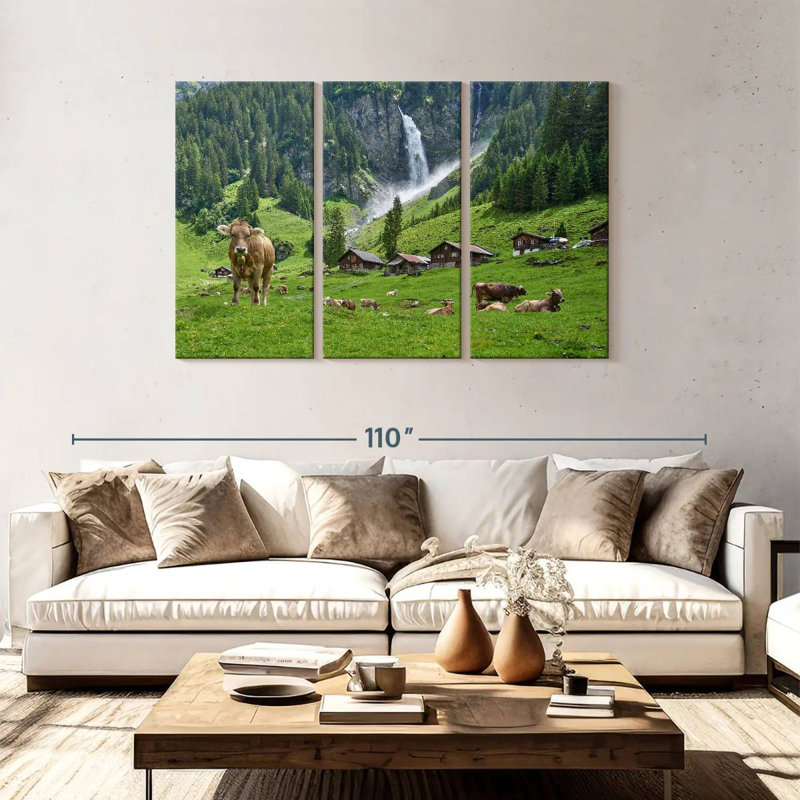 Alvord Switzerland Highland Cows, 48" H x 74" W