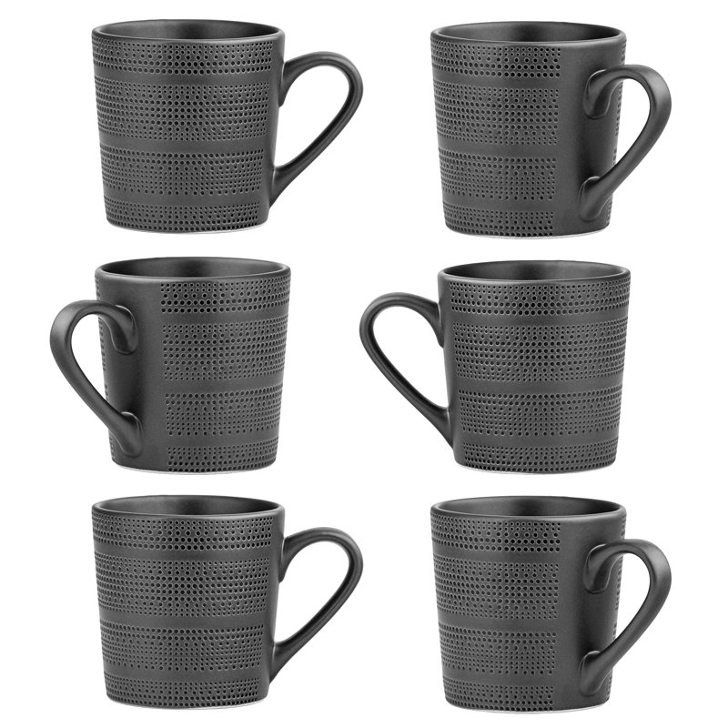 10 grandes tasses d'ombre onyx Strawberry Street