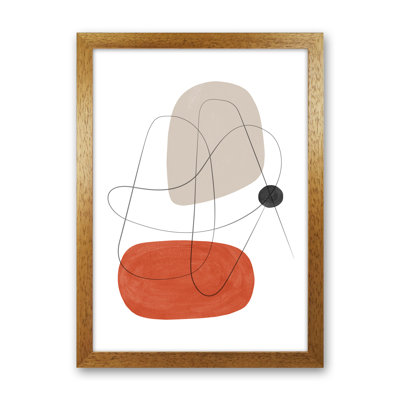Abstraction With Grey Lines II - Print