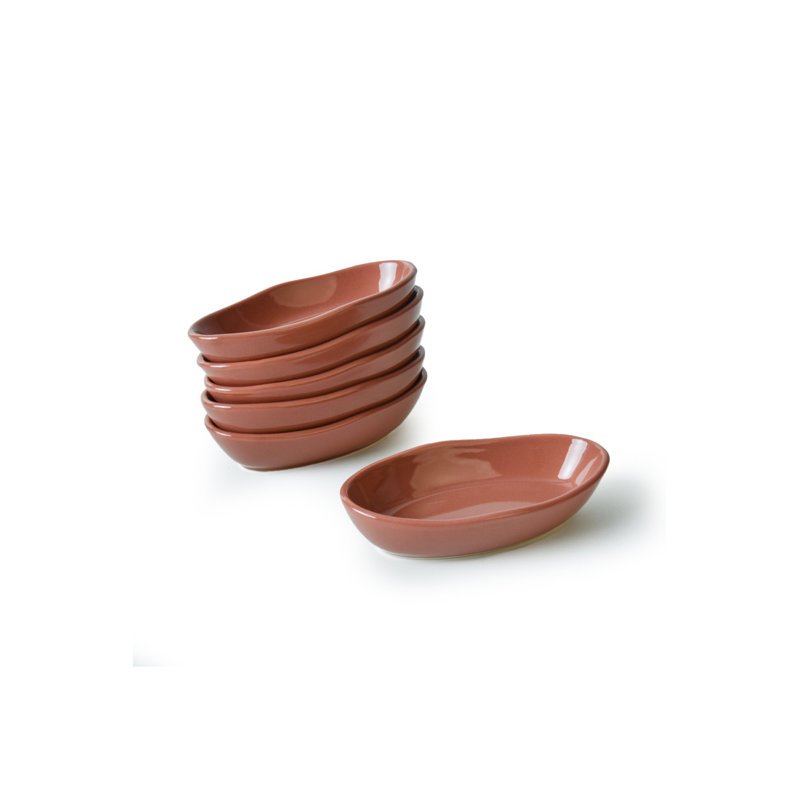 Latitude Run Apinya 100% CERAMIC Salad Bowl, Brown