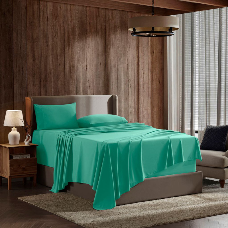 Ensemble de draps doux et respirant Hotel Collection, Très grand californien, Menthe