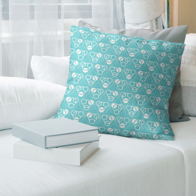 Coussin décoratif classiques des cercles et des vagues