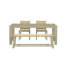 Ensemble de table de salle à manger extensible Modern Farmhouse avec chaises en rotin de bois massif - extensible de 59 po à 73 po-1767991291-1767991286-1767991287