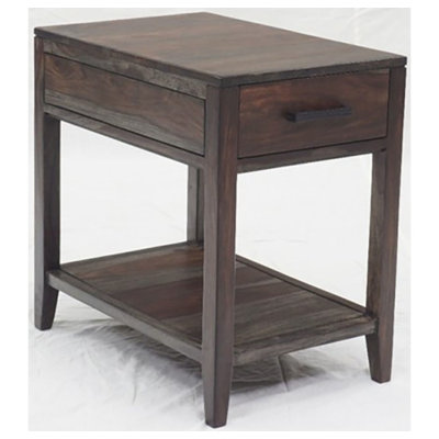 Gaugain Solid Wood End Table with Storage