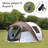 4-6 Persons White  Light  Orange Pop-Up Boat Tent