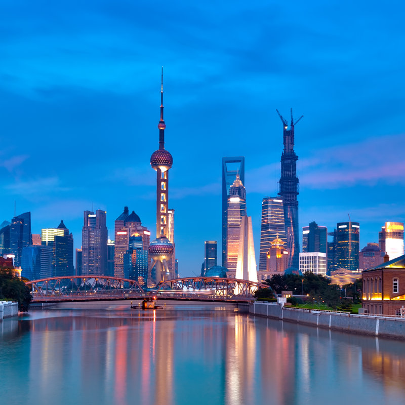 «Beautiful Shanghai on Canvas» par Jif2003, photographie, H 12 po x l 12 po