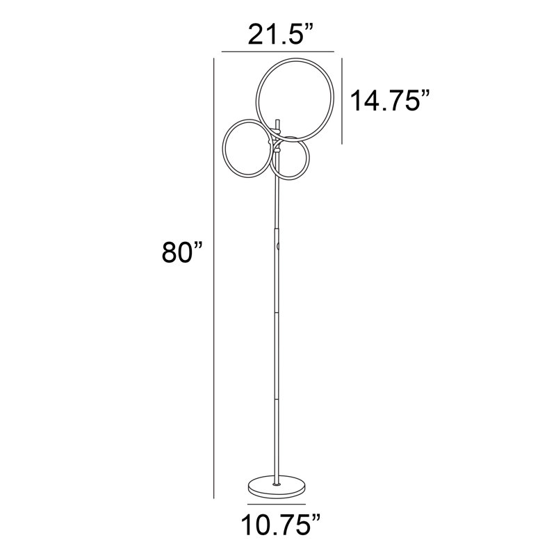 Lampe sur pied Quasim