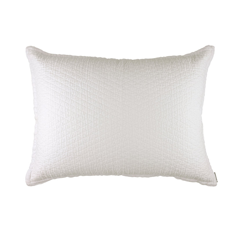 Dawn Luxe Lumbar Pillow Cover & Insert, White
