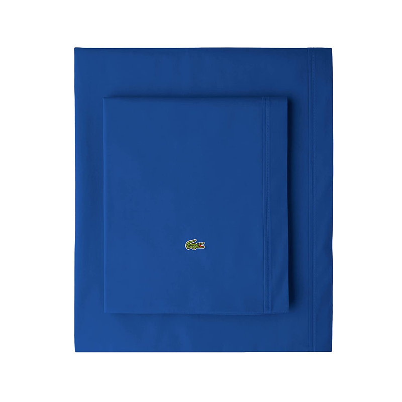 Ensemble de draps en percale de coton Lacoust, Ensemble de draps pour très grand lit + un drap-h, Brun