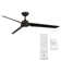 Roboto 3 - Blade Indoor/Outdoor Smart Ceiling Fan with Remote Control Included