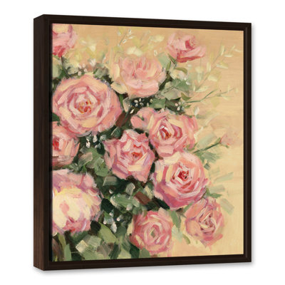 Fleurs roses - peinture