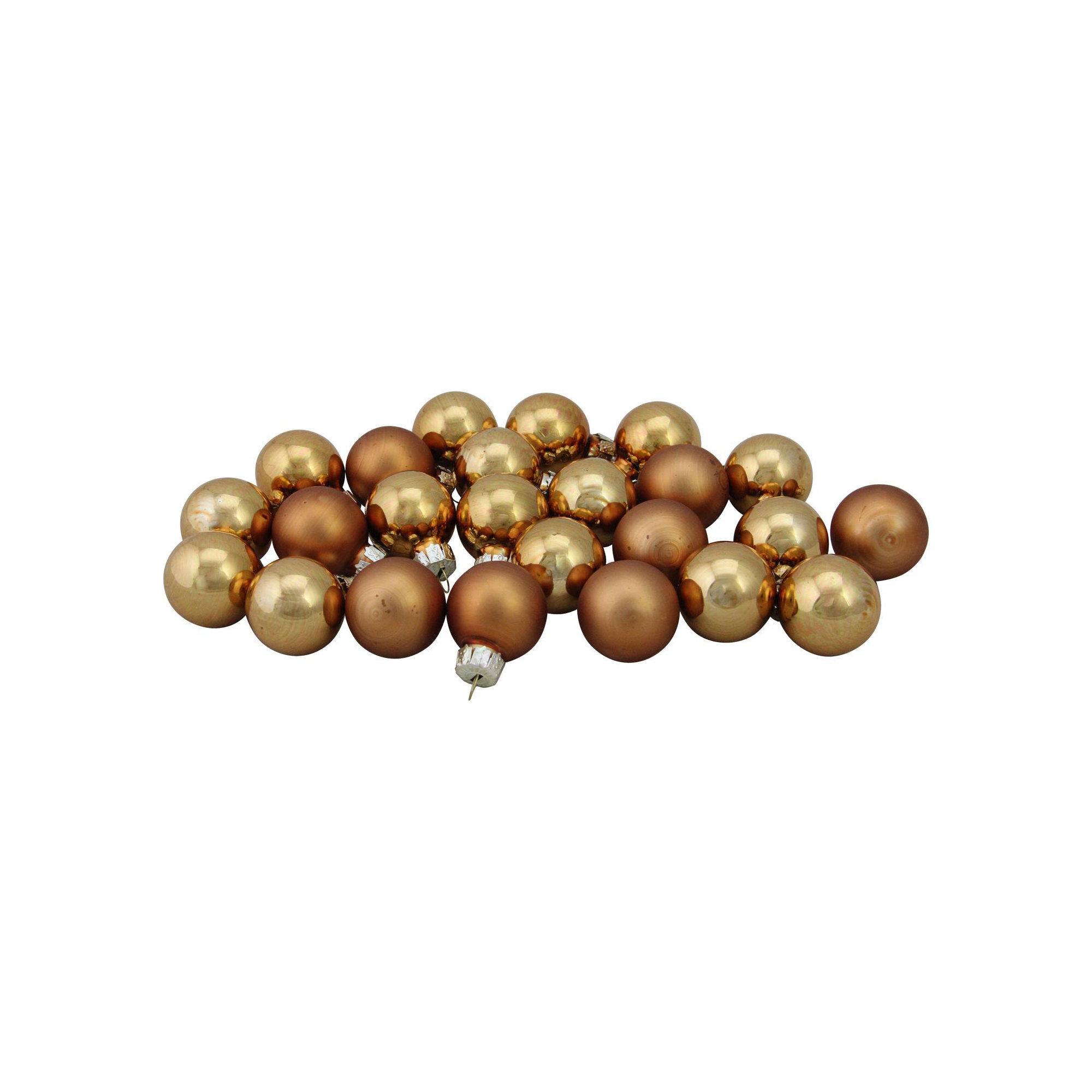 Christmas 22-Finish Glass Christmas Ball Ornaments, Copper