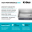 Évier de cuisine à simple cuve en acier inoxydable KRAUS Kore ™-95454735