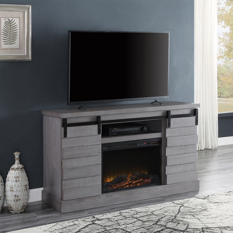 Meuble télé Clevenger avec foyer