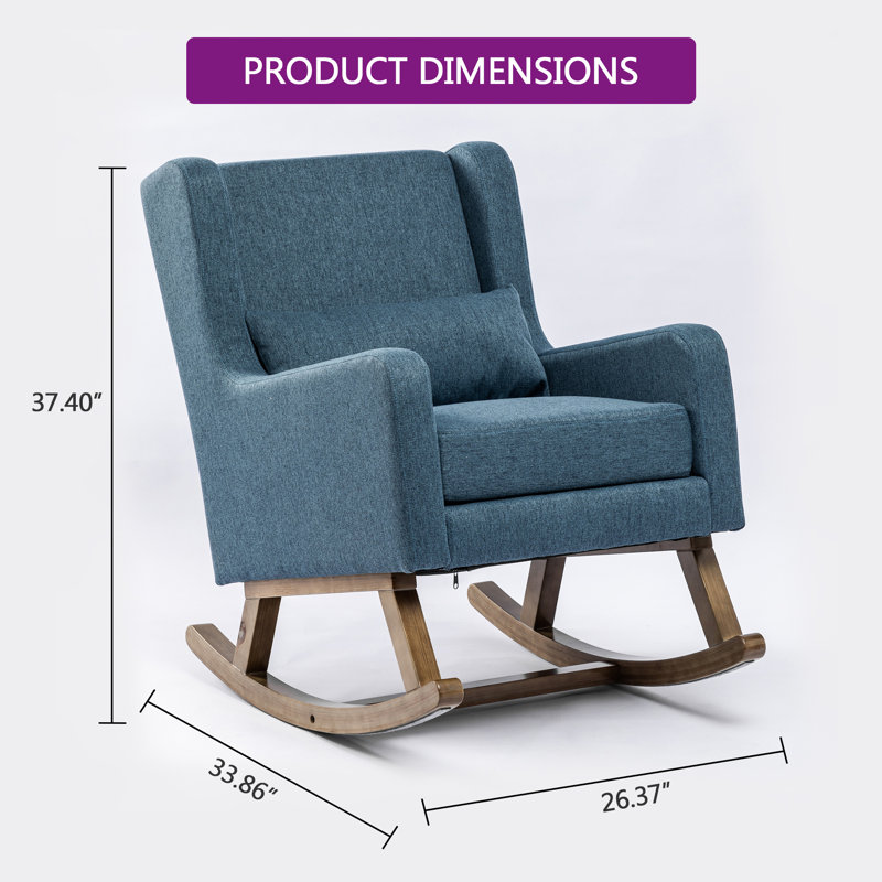 Chaise berçante, Bleu marine