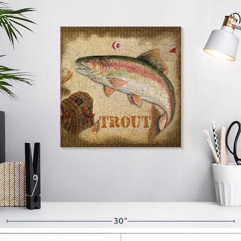Senne Trout Catch, 16" H x 16" W