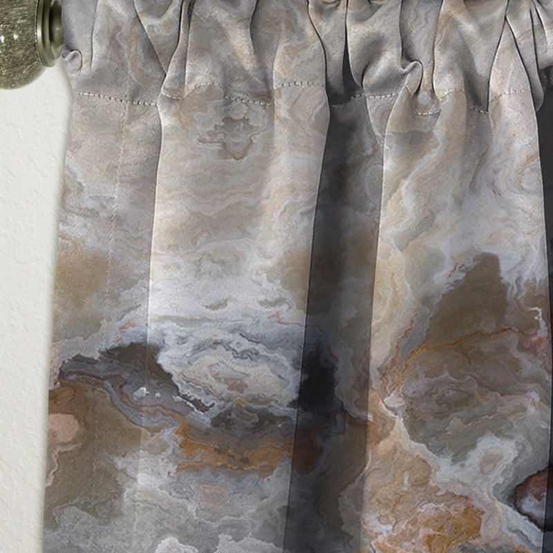 Rideau en lin / polyester, L 52 po x L 95 po