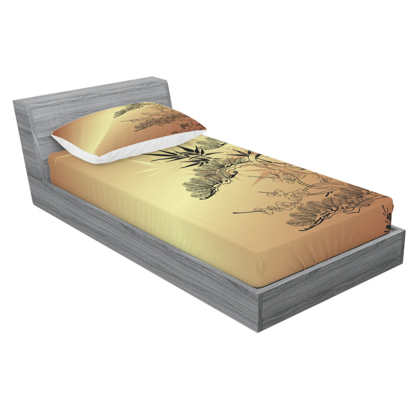 Microfiber Sheet Set, Twin Sheet Set with Fitted Sheet