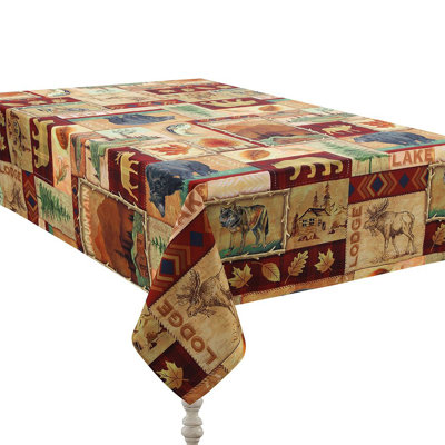Lodge Collage Geometric Tablecloth