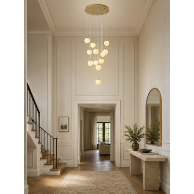 Lustre en forme de globe 12 lumières Transitional 