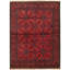 Tapis de zone en laine rouge 4 pi 11 po x 6 pi 5 po the main one-of-kind-noué la 2010s esari turque Allaina