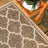 Hague Moroccan Trellis Textured Weave Brown/Beige Indoor/Outdoor Rug-1090037558