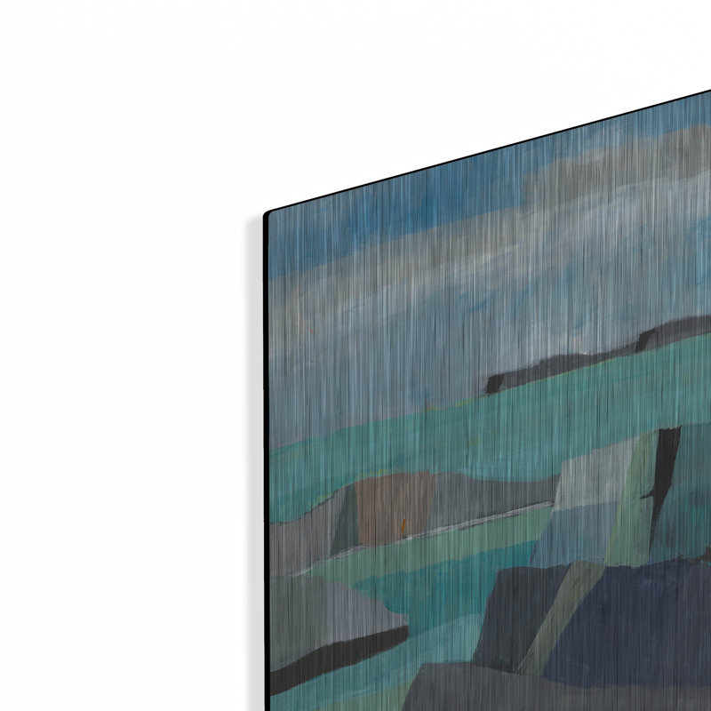Art mural en métal Winston Porter «Carmel Central Coast» par Jan Weiss, H 12 po x l 16 po