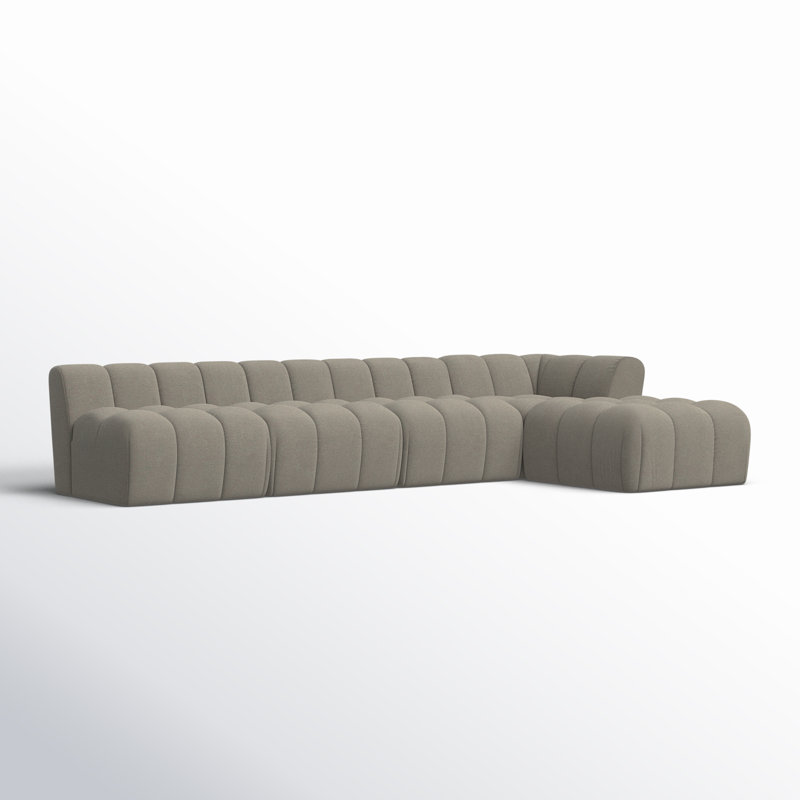 Canapé modulaire réversible de 140 po de large avec repose-pieds Azion