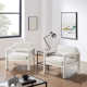 Brennyn Upholstered Velvet Accent Armchair Set of 2