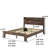 King Size Dark Brown Bed Frame Of Wood With Storage Led Headboard And 2 , Noise - Use, No Box Spring, Simple Assembly Steps, Large Under Space Made Silent Performance, Quick Job, Big