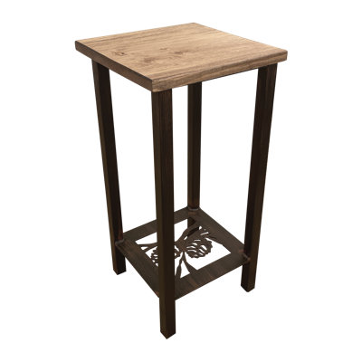 Kenlee Solid Wood Top End Table