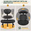 Fauteuil de bureau noir Criss Cross