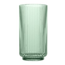 Ribbed Glass Cup, 11 oz Ribbed Drinking Glasses Glassware