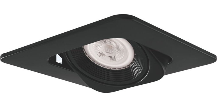 Low Voltage Square 4" Recessed Trim