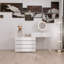 Commode de bureau 10 tiroirs sans poignée